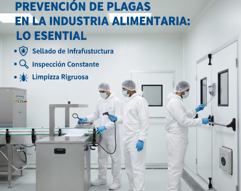 Prevención de plagas en la industria alimentaria: lo esencial
