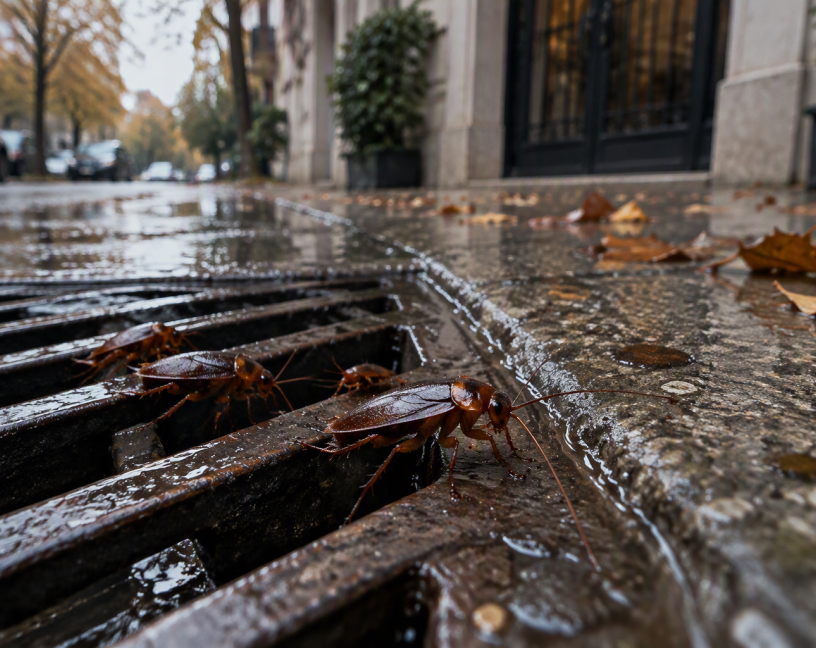 Las alcantarillas se desbordan y las cucarachas suben: lo que las lluvias de octubre esconden bajo tus pies