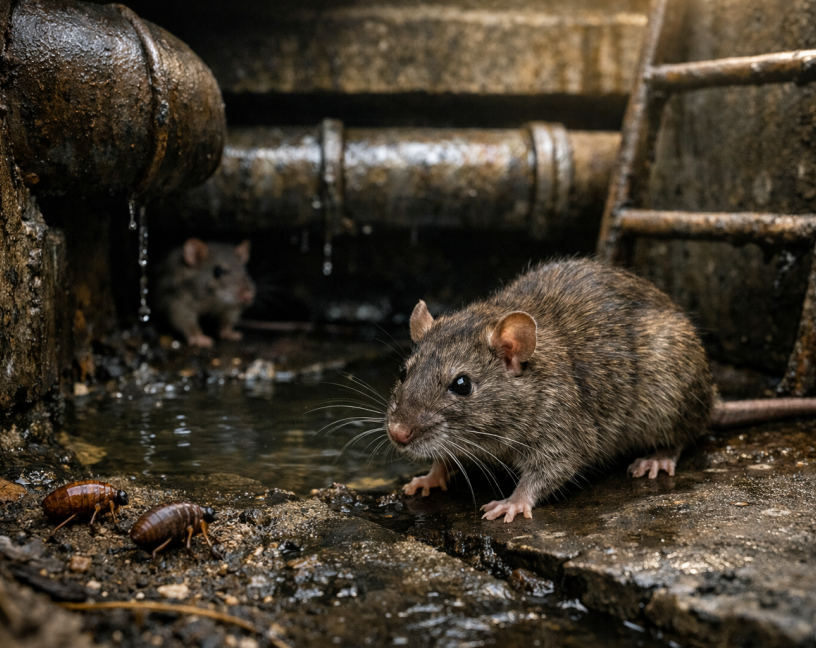 Rata común o de alcantarilla (Rattus norvegicus): una amenaza silenciosa en sistemas de saneamiento y zonas urbanas