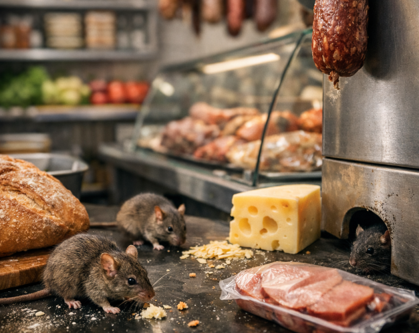 Ratones en panaderías y carnicerías: una alerta sanitaria que exige respuesta inmediata