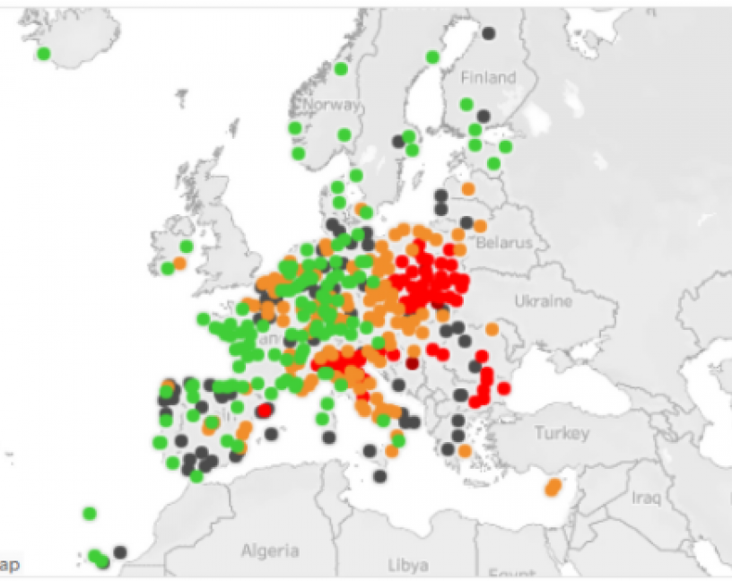 El nuevo visualizador europeo de la calidad del aire urbano permite comprobar los niveles de contaminación atmosférica a largo plazo de nuestras ciudades